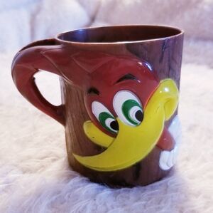 1960s Woody Woodpecker Mug 3D Mould F&F Vintage Collectible